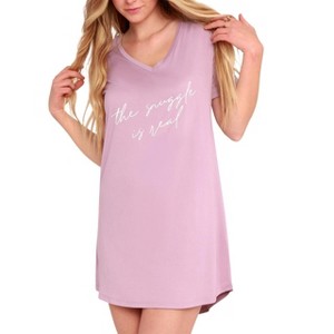 Hello Mello Women’s Let Me Sleep Lounge Sleep Shirt - 1 of 4