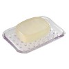 iDesign Plastic Bar Soap Holder for Bathroom Shower - Rectangular, Clear - 3 of 3