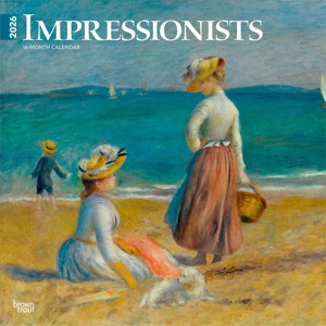 BrownTrout Impressionists 2026 12"x24" Hanging Square Wall Calendar Plastic-Free - 1 of 4