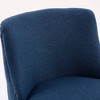 CLIHOME Set of 2 Counter Height Swivel Bar Stools, 26'' H Seat Height Upholstered Accent Chairs - 4 of 4