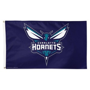 3' x 5' NBA Charlotte Hornets Deluxe Flag - 1 of 3