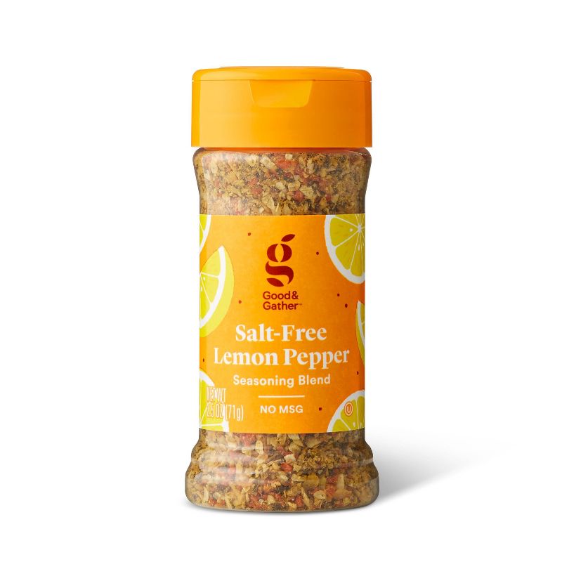 Salt Free Lemon Pepper Seasoning Blend - 2.5oz - Good &#38; Gather&#8482;, 1 of 6
