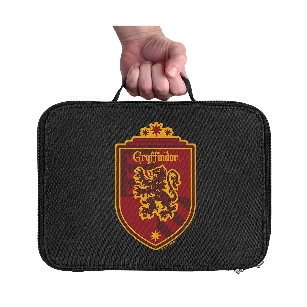 Harry Potter Gryffindor Plaid Crest Insulated Soft Sided Lunch Box - thumbnail 3