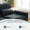 Modern Upholstered Cloud Deep Seat Couch  4-Seats Chenille L Shaped Sectional Sofa with Movable Ottoman for Living Room-The Pop Home - 4 of 4