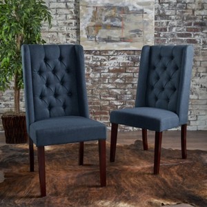 Set of 2 Blythe Tufted Dining Chairs - Christopher Knight Home - 1 of 4