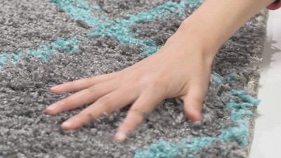 Ivory Beige 54'' Washable Tufted Shag Rug, Synthetic Easy Care