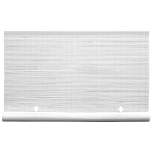 60" x 72" Outdoor Oval Vinyl Cord-Free PVC Rollup Blinds White - Radiance