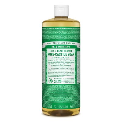 Dr. Bronner's 18-In-1 Hemp Pure-Castile Soap - Almond - 32 fl oz