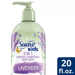 Suave Kids' Naturals Lavender 3-in-1 Shampoo Conditioner & Body Wash - 20 fl oz