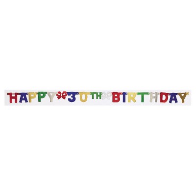 30th Birthday Party Banner