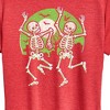 Women's - Instant Message - Dancing Skeletons Short Sleeve Graphic T-Shirt - 2 of 4