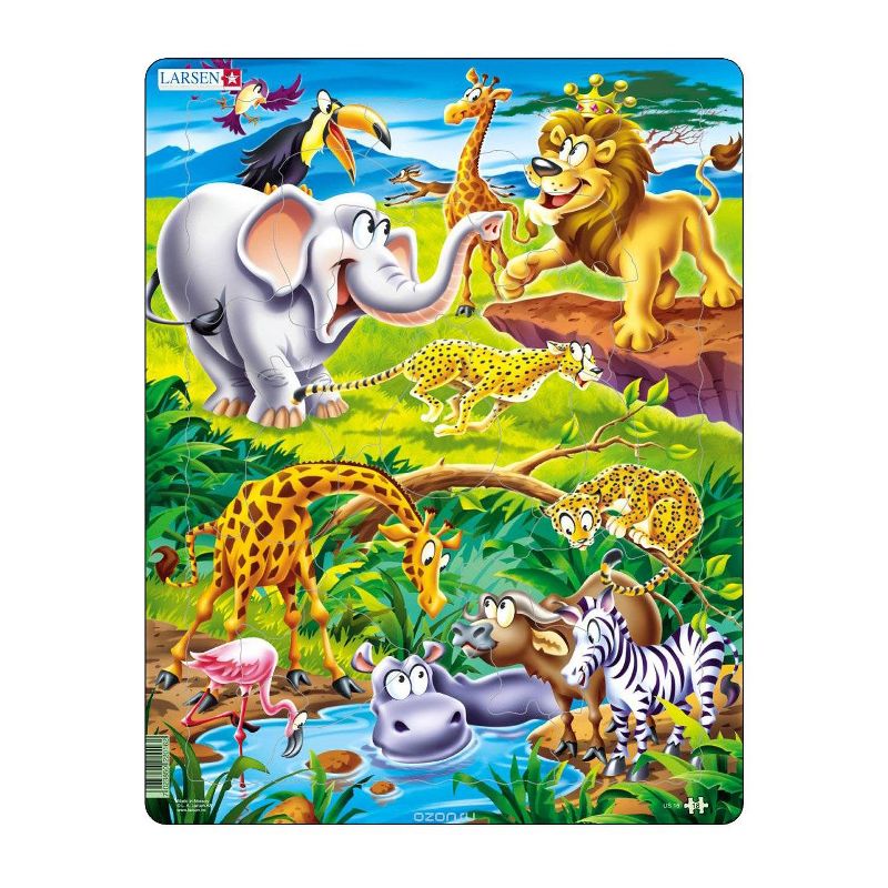 Springbok Larsen Safari Children's Jigsaw Puzzle 18pc, 1 of 6