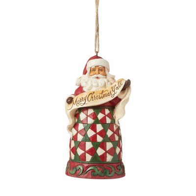 Jim Shore 4.5" Merry Christmas Y'all Santa Claus Jim Shore  -  Decorative Figurines