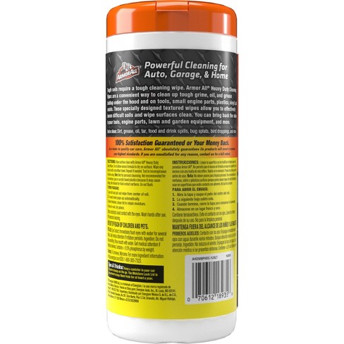 Armor All Orange Cleaning Wipes - 25 Wipes Canister - 4 State Trucks