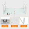 4FT Folding Table, Heavy Duty Portable Plastic Table with Handle, Easy to Clean, for Indoor Outdoor, Camping, Picnic, Party, 300 Lbs Capacity, White - 3 of 4