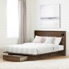 Full/Queen Tao Headboard with Shelf Natural Walnut - South Shore - 4 of 4