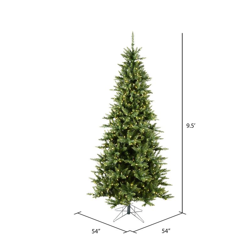 Vickerman Camdon Fir Slim Artificial Christmas Tree, 3 of 6
