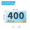 Unique Bargains Tearproof Sports Game Basketball Running Bib Competitor Numbers - 2 of 4