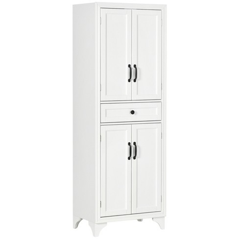 URTR White Wood 30 in. Freestanding Tall Kitchen Pantry Cabinet Storage  Cabinet Organizer with 4-Doors and Adjustable Shelves T-02021-K - The Home  Depot