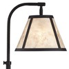 Possini Euro Design Glasgow 29" Tall Downbridge Traditional End Table Lamp USB Port Black Metal Single Mica Beige Shade Living Room Charging Bedroom - 3 of 4