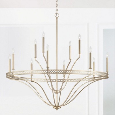 Isabella Winter Gold 12-Light Ornate Chandelier