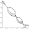 Black Bow Jewelry Double Oval Diamond Accent Link Bracelet in Rhodium Plated Silver - 4 of 4