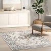 Nuloom Adair Traditional Floral Pet Friendly Machine Washable Area Rug, 4' x 6', Grey - 2 of 4