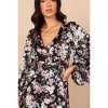 Petal and Pup Women's Reine Puff Sleeve Mini Dress - Black Floral M - 2 of 4