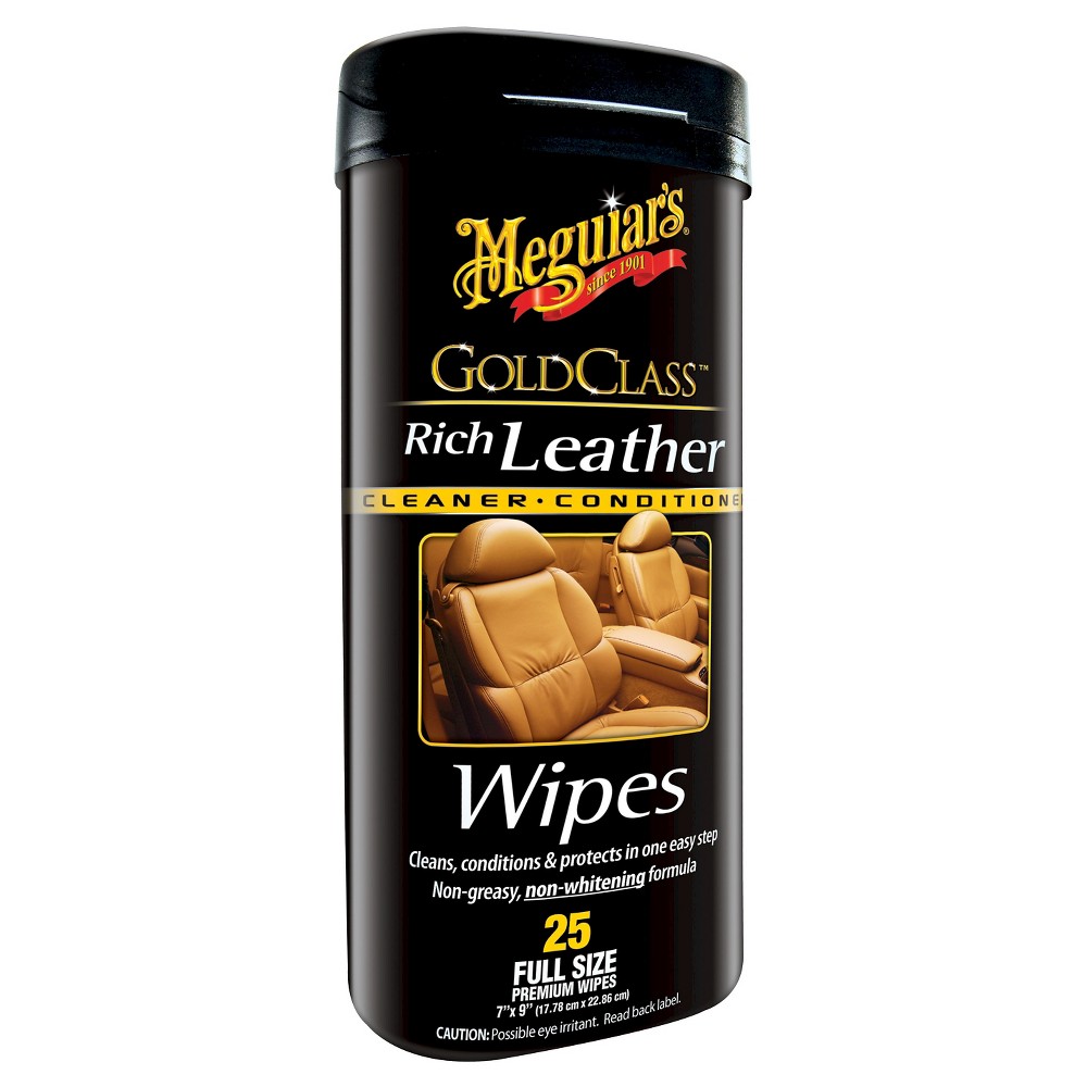 UPC 070382001094 product image for Meguiar's Gold Class Rich Leather Cleaning and Conditioning Wipes 25-ct. | upcitemdb.com