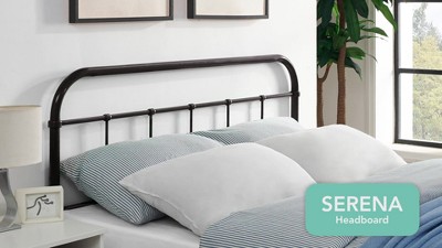 Twin Black Steel Industrial Bedstead with Vintage Design