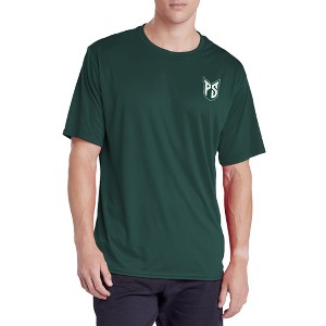 Portland State University Adult Men's Sport Active T-Shirt Left Chest Logo, Athletic Heather - 1 of 4