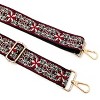 Wrapables Wide Adjustable Crossbody Handbag Strap, Women's Replacement Bag Strap for Purses, Red Starflower - image 2 of 4