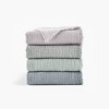 50"x60" Two Toned Organic Throw Blanket Gray - Truly Soft - 3 of 3