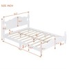 Full/Queen Size Wood House Bed, Easy Assembly, Platform Bed, No Box Spring Needed, Wooden Slat Mattress Foundation - 3 of 4