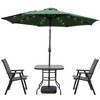 LeisureMod Sierra 9FT Outdoor Patio Tilt Market Umbrella with Solar LED Lights - 3 of 4