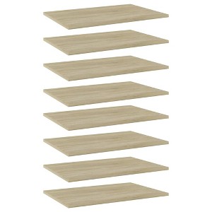 vidaXL Bookshelf Boards 8 pcs Sonoma Oak 23.6 in.x15.7 in.x0.6 in. Engineered Wood - 1 of 4