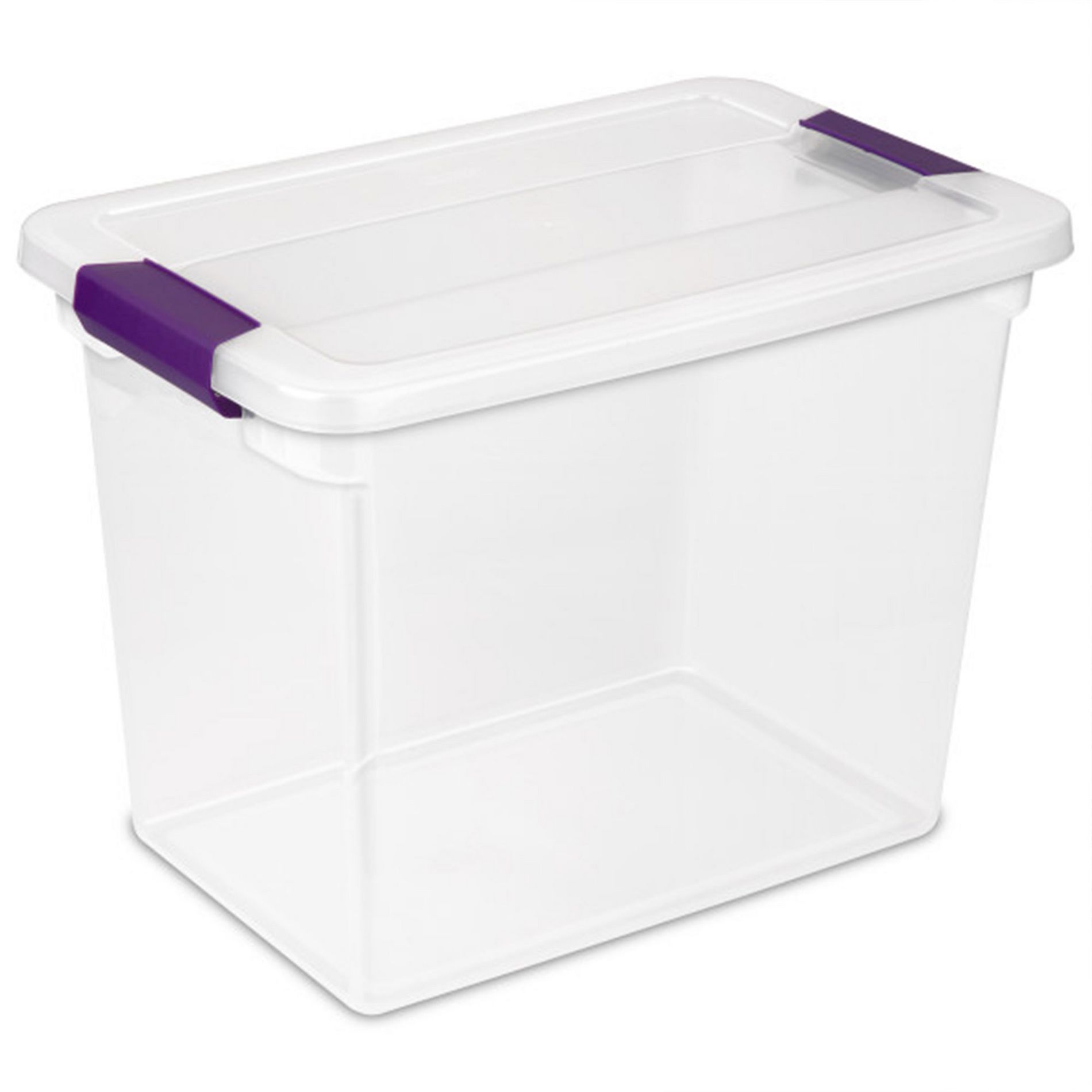 Sterilite 12 Pack 6 Quart ClearView Latch Box, Plastic Stackable Storage Containers