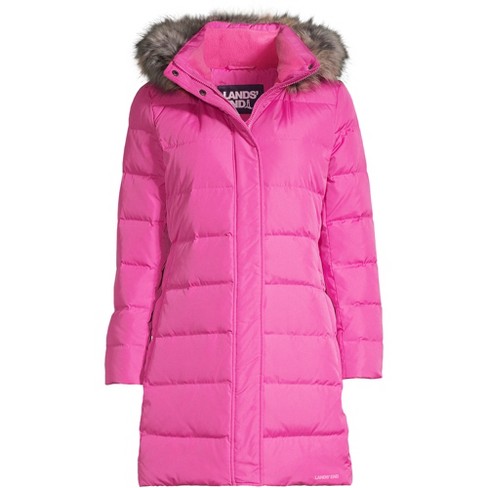 Lands' End Girls Winter Fleece Lined Down Alternative ThermoPlume