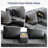 MAXYOYO Sofa Bed, 4 in 1 Foldable Floor Sofa Couch in A Box with 2 Cup Holders, Convertible 3 Seater Boneless Couch, No Assembly Required - 4 of 4