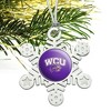 Western Carolina Primary Logo Metal Snowflake Christmas Tree Holiday Ornament - 2 of 3