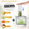 VAVSEA 6 Cup Food Processor and Vegetable Chopper for Dicing, Chopping, Mincing, BPA Free, Stainless Steel Blades, White - 2 of 4