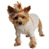 Doggie Design Combed Cotton Cable Knit Dog Sweater - Oatmeal - 3 of 3