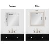 Amanti Art Mirror Makeover Bathroom Mirror Frame Border Kit- Fully Assembled Peel and Stick Frame - Mirror NOT Included - Trio  Trim - 4 of 4