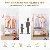 Bamboo Children's Standing Rack Perfect for Little Clothes & Accessories - 4 of 4