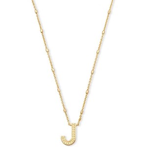Letter A-Z Pendant Necklace for Women, 14K Gold Plated Fashion Jewelry - 1 of 4