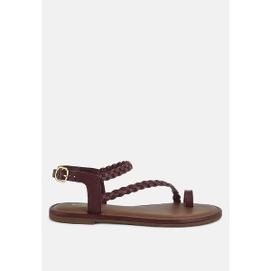 Stallone Black Braided Flat Sandals - 1 of 4