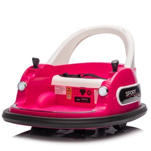 TopComfy Baby Walkers Kids Ride On Bumper Car Kids Toy Kids Fun Gift Five Point Safety Belt Two Wheel Drive for Kids, Pink, 25.9"*23.15"*11.42" - 1 of 4