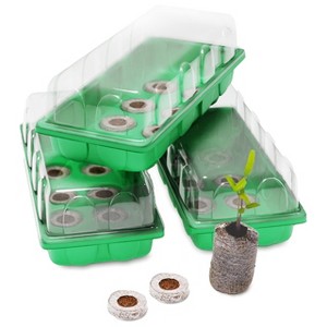 Window Garden Mini Greenhouse Seed Starter Kit - 3 Pack - 1 of 4