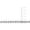 EVERLY JEWELRY | Sterling Silver 32 1/3 CT TGW Cubic Zirconia Tennis Necklace, 34-inch - 2 of 4