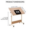 GustoWave Adjustable Height Standing Desk with Wheels - Mobile Rolling Computer Table,Electric Rising Desk for Work & Study - 3 of 4
